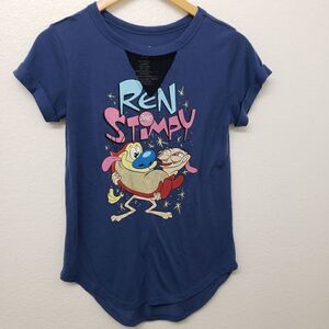 Ren and Stimpy Short Sleeve Shirt Size XS